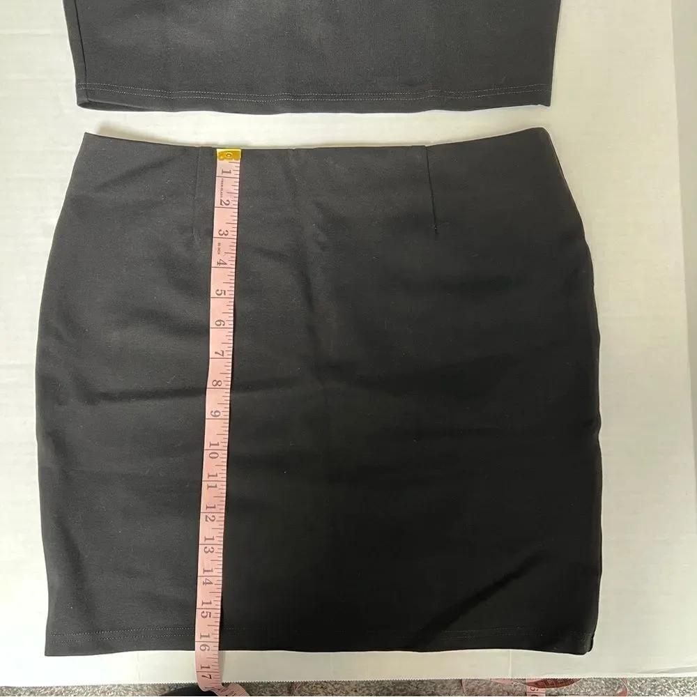 NWT Revolve x By The Way Alayna Choker Mini Set in Black | Size L